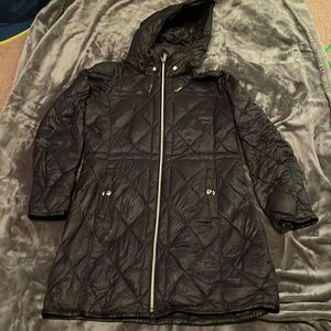 Packable down fill navy Michael Kors jacket
